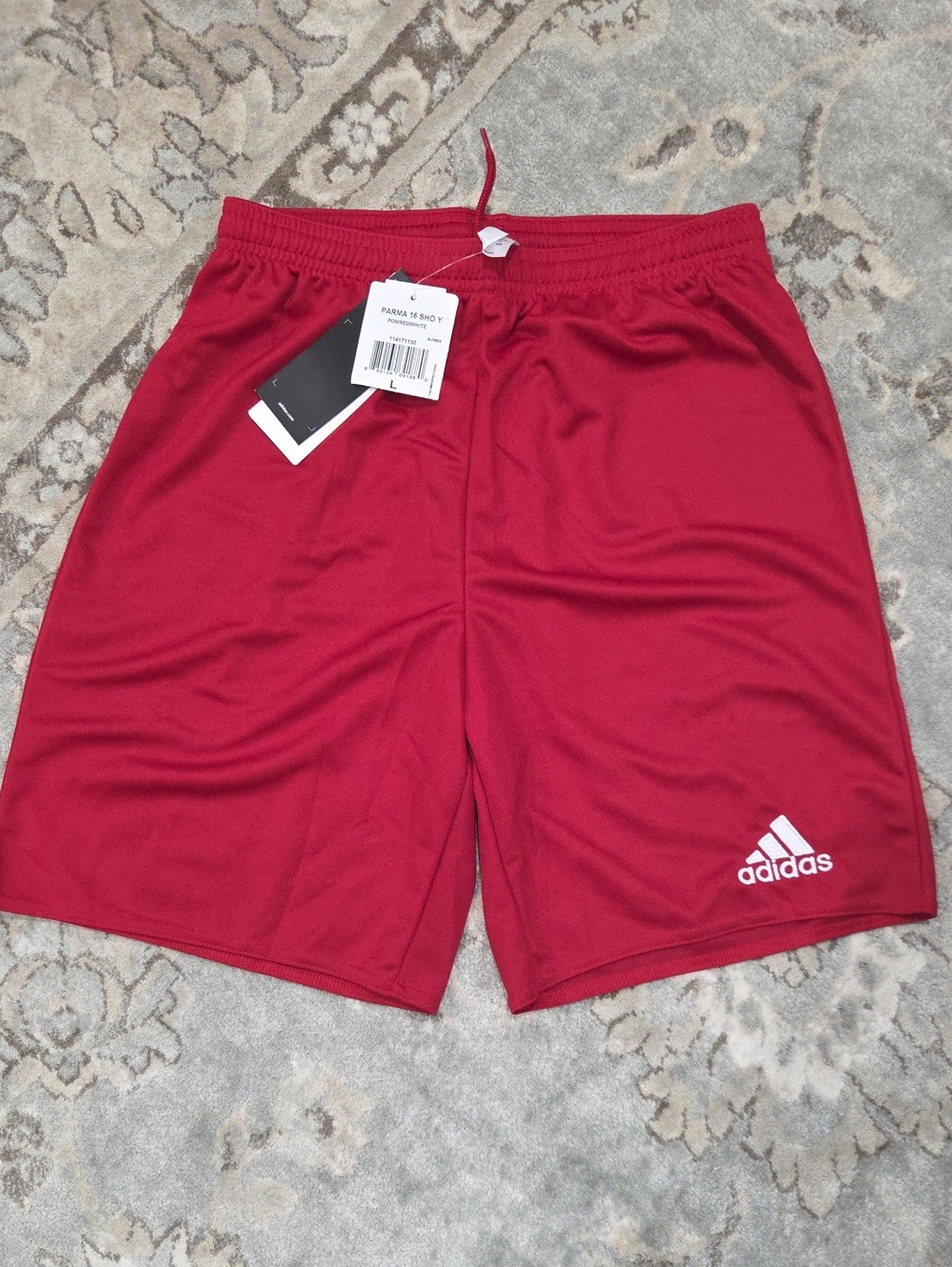 adidas Men’s Maroon Athletic Shorts with White Logo